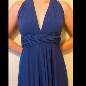 Blue Tie Dress